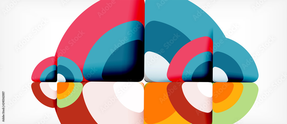Circles and triangles geometric abstract background. Trendy abstract layout template for business or technology presentation or web brochure cover, wallpaper Circles and triangles geometric abstract background. Trendy abstract layout template for business or technology presentation or web brochure cover, wallpaper