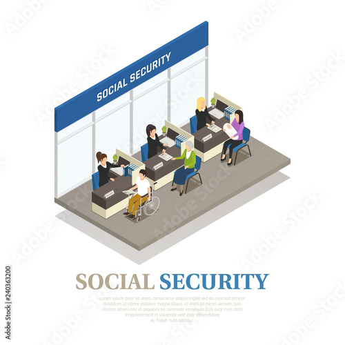 Social Security Isometric Composition
