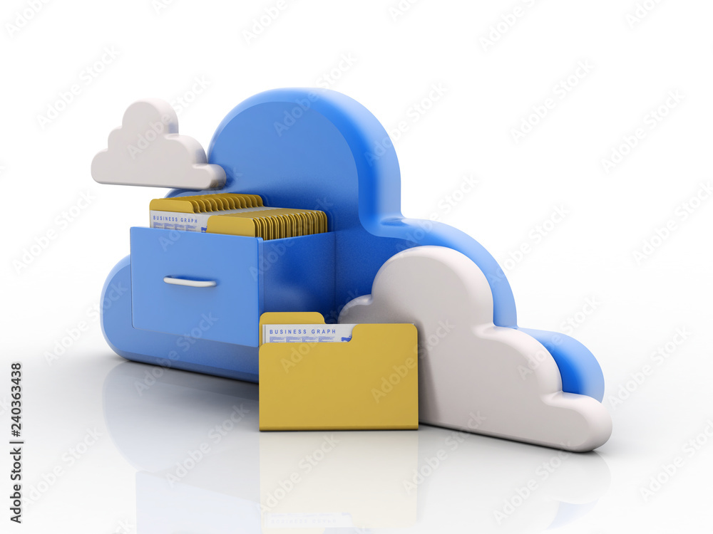 3d rendering cloud folder network
3d rendering cloud folder network