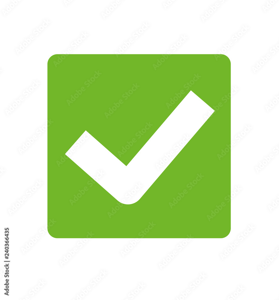 Check list button icon vector isolated on white Check list button icon vector isolated on white