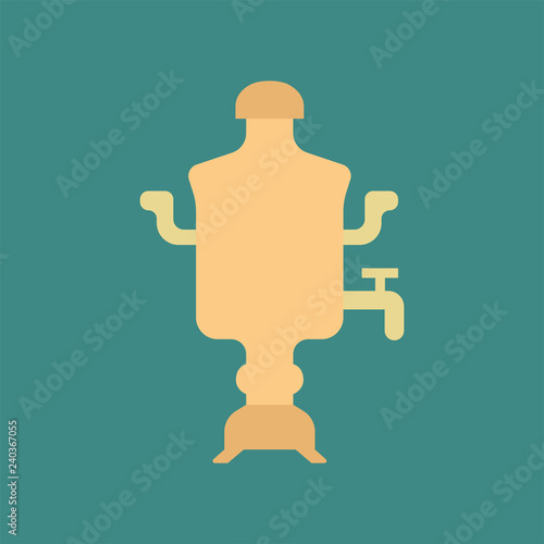 Silhouette icon samovar
