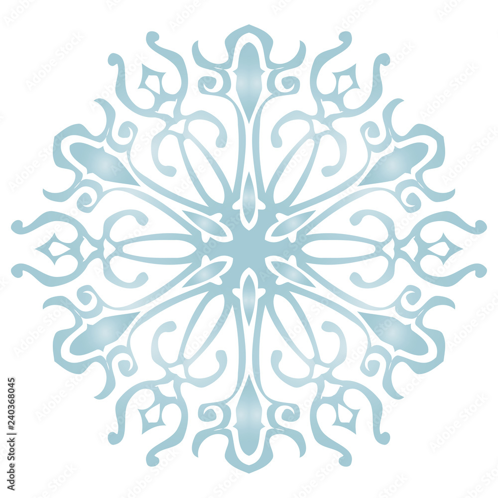 Blue Icon snowflake on a white background. Vector illustration. EPS 10 Blue Icon snowflake on a white background. Vector illustration. EPS 10