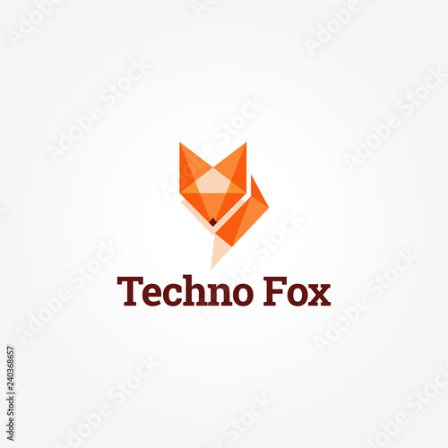 Abstract Geometry Fox Logo Sign Symbol Icon