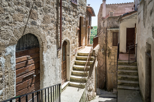 Romantic streets of Pitigliano old town