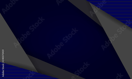 blue and black background overlap dimension grey vector illustration message board for text and message design modern website