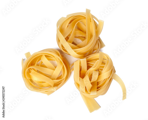 pasta on white background