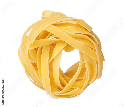 pasta on white background