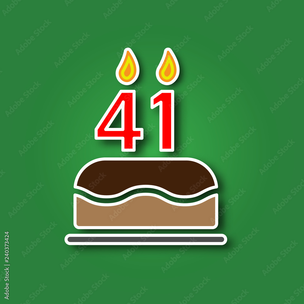 Acrylic Gold 'Fuck I'm 41!' Birthday Cake Topper