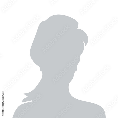 Person gray photo placeholder woman