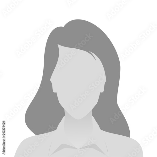 Person gray photo placeholder woman