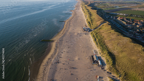 Strand von Callantsoog in den Niederlanden an der Nordsee
