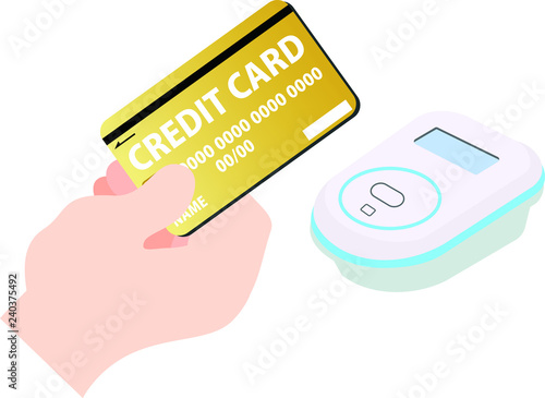 Payment of electronic money by Gradation Credit card 