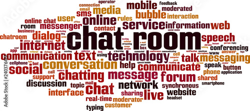 Chat room word cloud