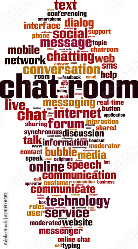 Chat room word cloud