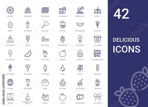 delicious icons set