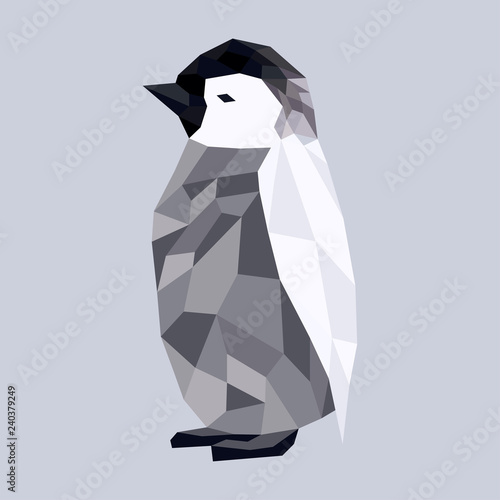 Low poly penguin