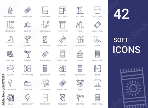 soft icons set