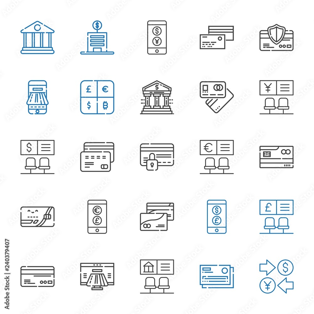 atm icons set atm icons set