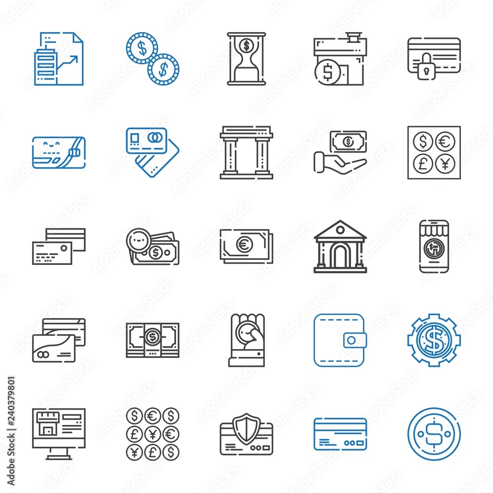 loan icons set loan icons set