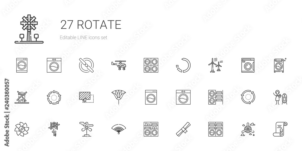 rotate icons set