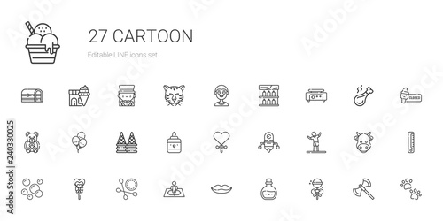 cartoon icons set