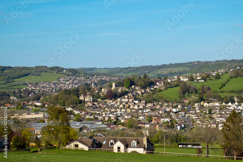 Stroud town sits in an area known as The Five Valleys on the edge of the Cotswold escarpment in Gloucestershire, UK