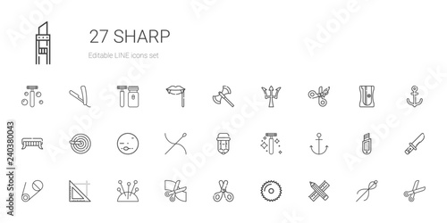 sharp icons set