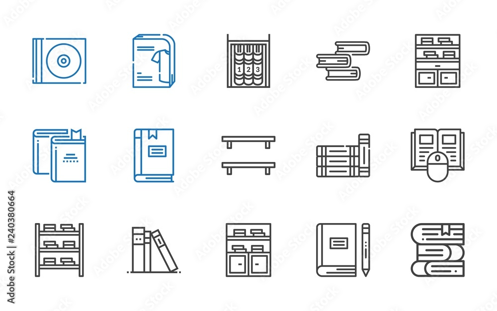 e-book icons set e-book icons set