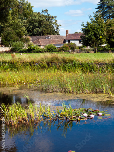 Idyllic rural Frampton on Severn village, Gloucestershire, UK photo