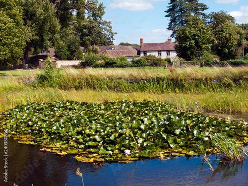 Idyllic rural Frampton on Severn village, Gloucestershire, UK photo