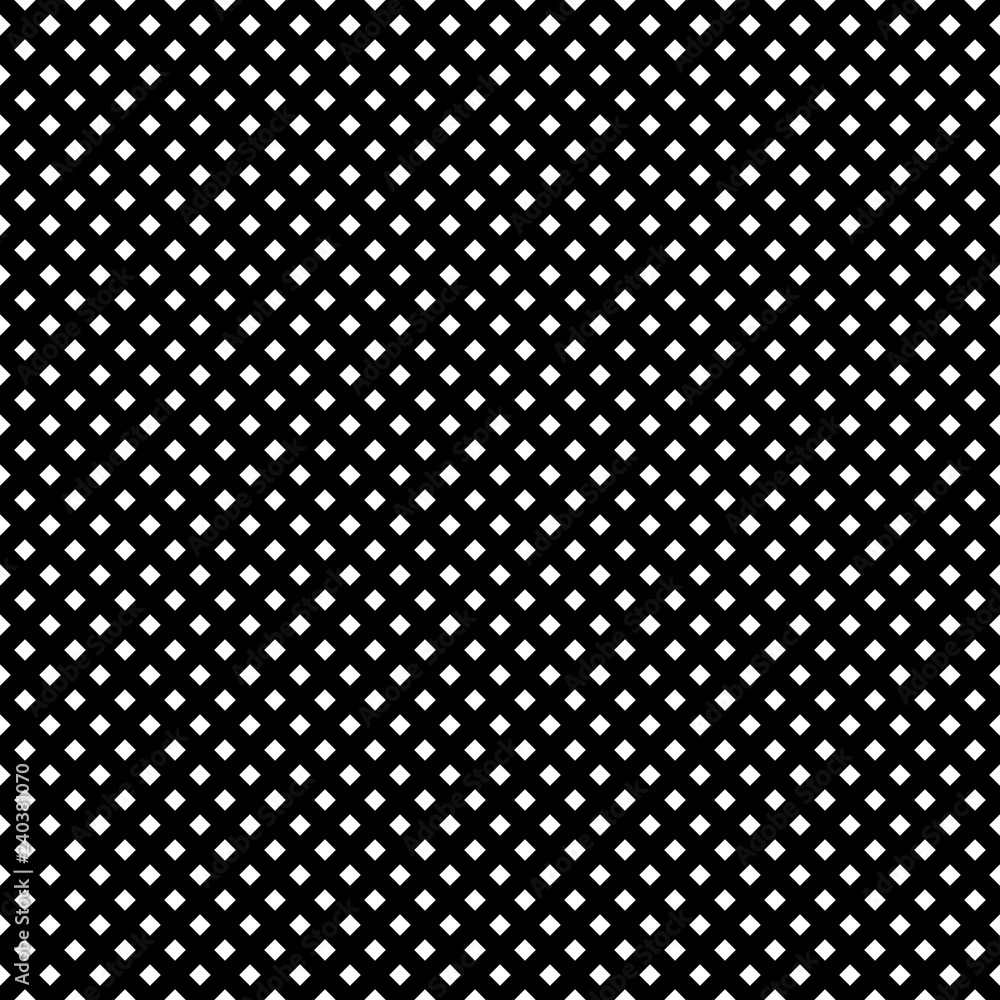 Small white square seamless pattern. Fashion graphic background design. Modern stylish abstract texture. Monochrome template for prints, textiles, wrapping, wallpaper, website. Vector illustration. Small white square seamless pattern. Fashion graphic background design. Modern stylish abstract texture. Monochrome template for prints, textiles, wrapping, wallpaper, website. Vector illustration.