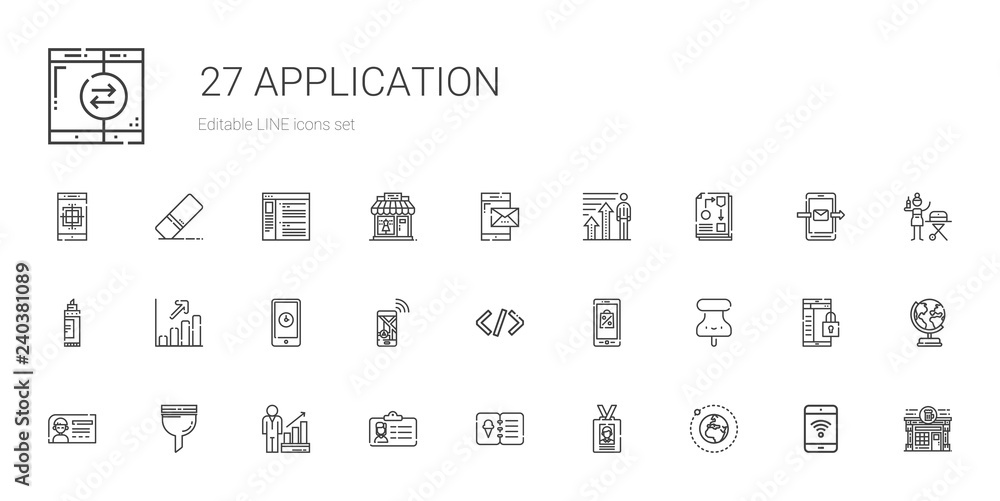 application icons set