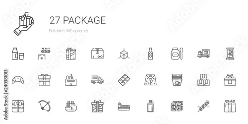 package icons set