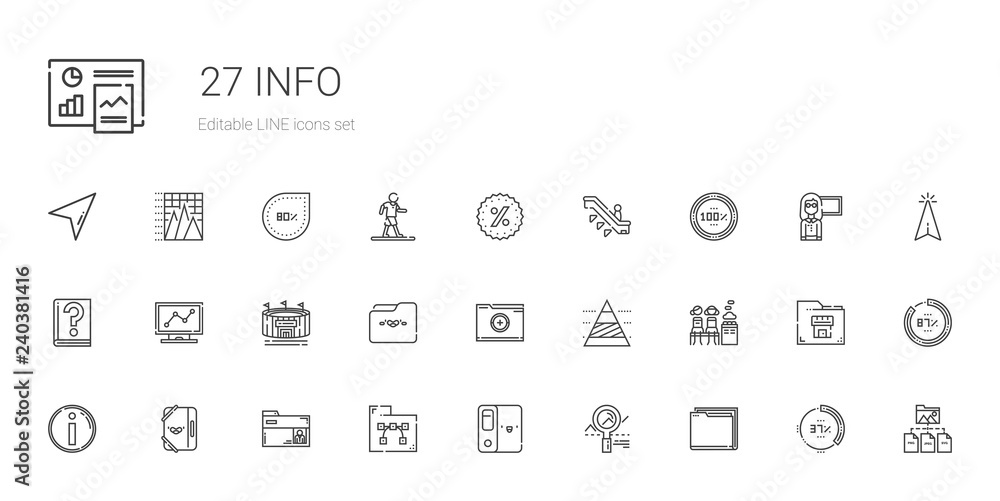 info icons set