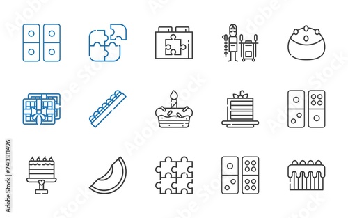 piece icons set