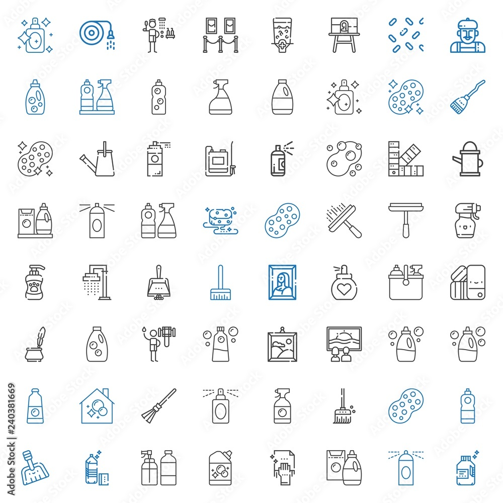 spray icons set spray icons set