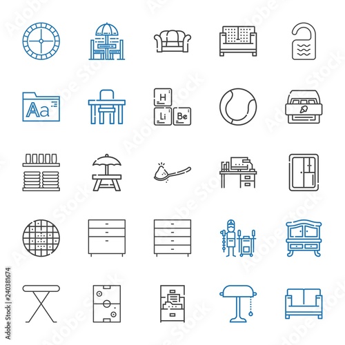 table icons set