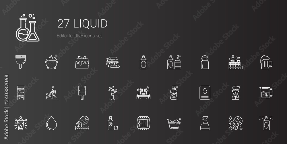 liquid icons set liquid icons set