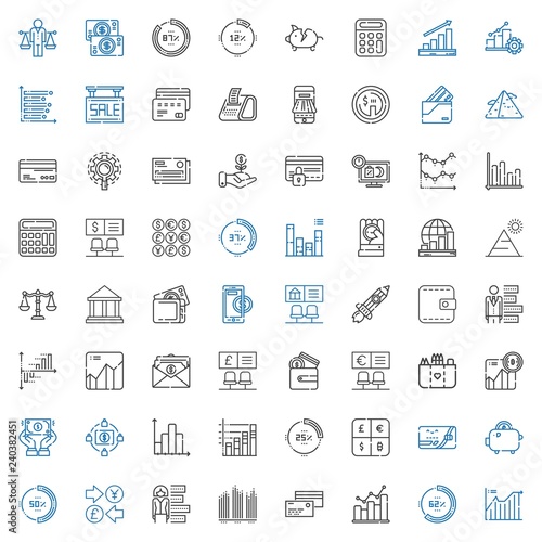 financial icons set