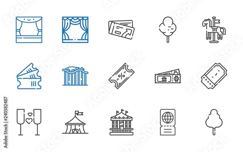 festival icons set