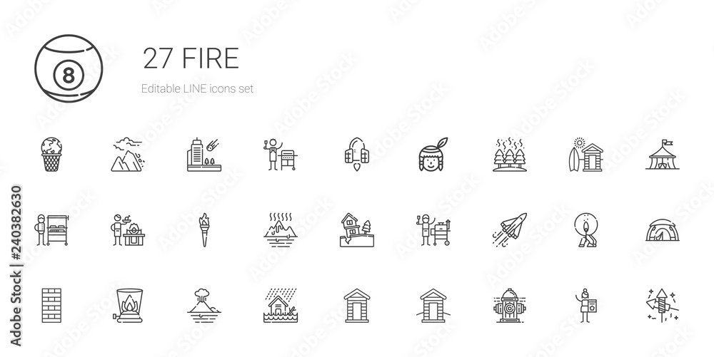 fire icons set fire icons set