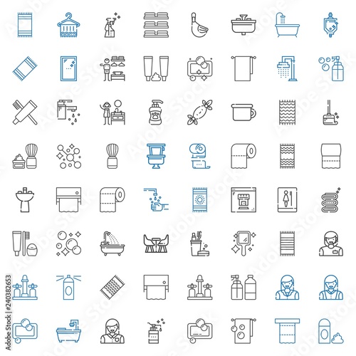 bathroom icons set