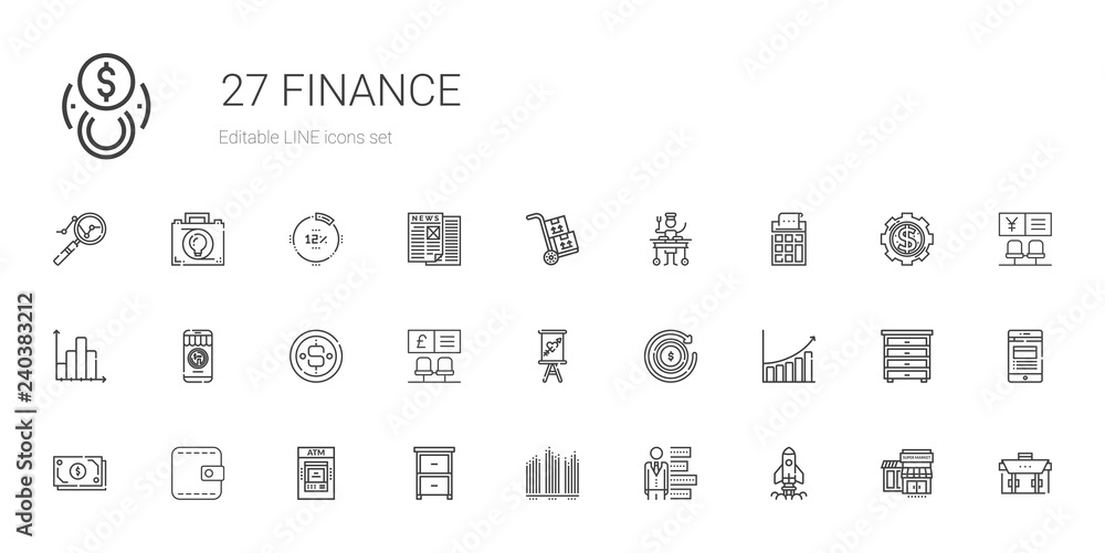 finance icons set finance icons set