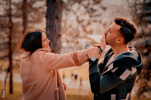 Young Beautiful Couple in Love