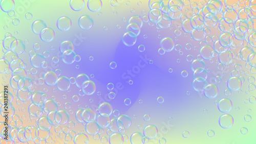 Soap cleaning foam background. Shampoo bubbles and suds.