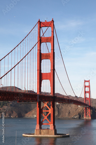 Fototapeta Naklejka Na Ścianę i Meble -  View of the Golden Gate Bridge . San Francisco, California, USA.