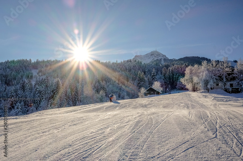 Winter in the Kitzbühel Alps, Tyrol, Austria photo