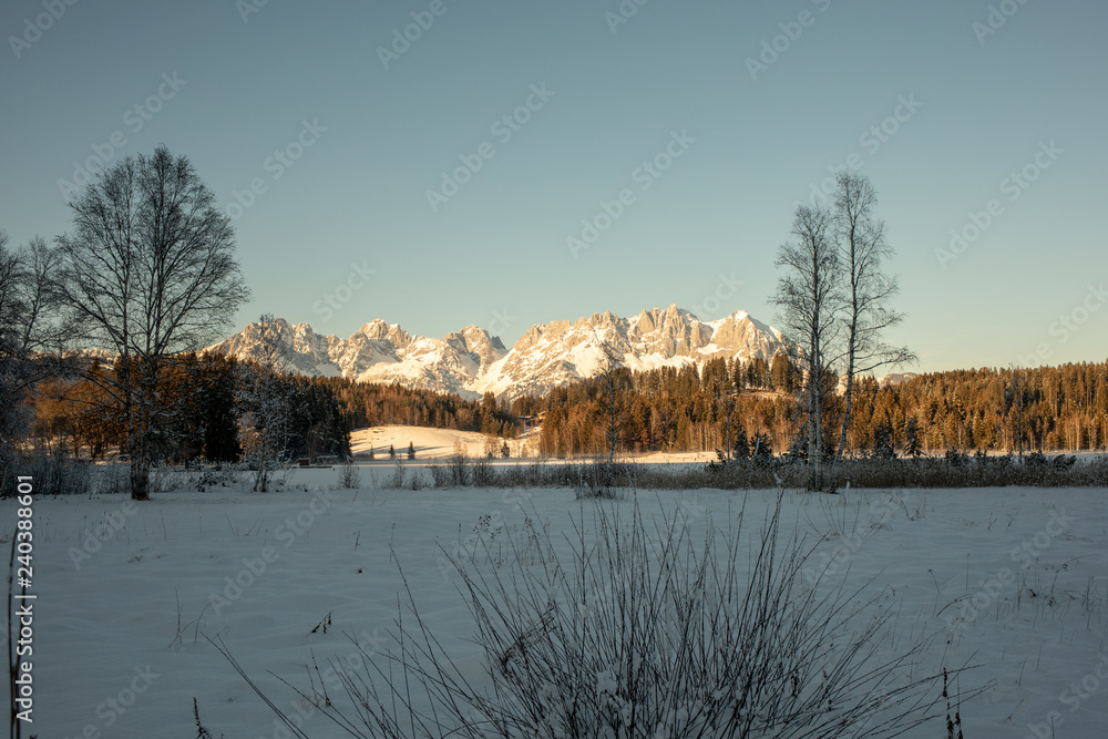 Winter in the Kitzbühel Alps, Tyrol, Austria