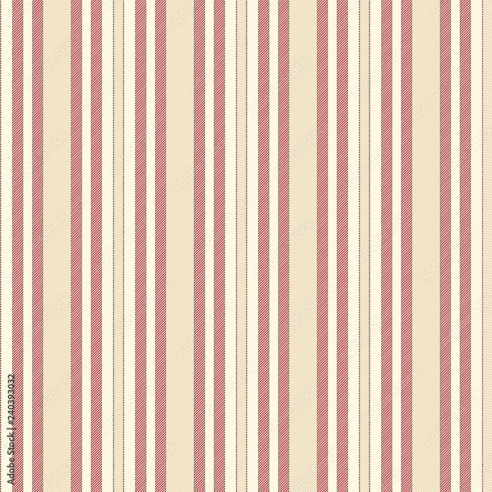 Beige red striped fabric texture seamless pattern Beige red striped fabric texture seamless pattern