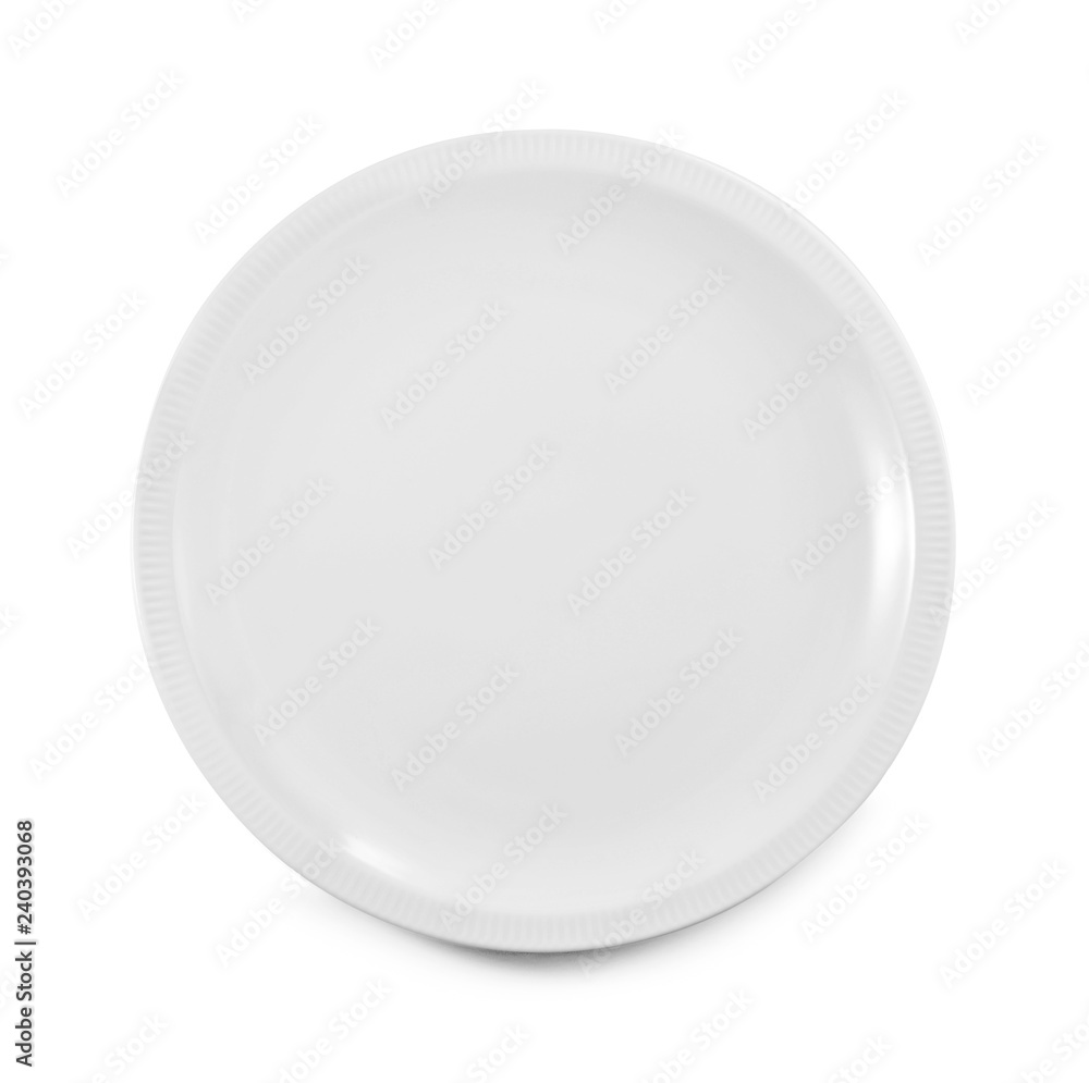 plate isolated on white background. plate isolated on white background.